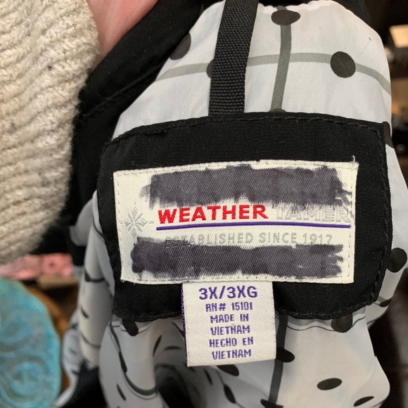 Vintage "Weather Tamer" Black Swing Coat Sz: 3X - Picture 3 of 11